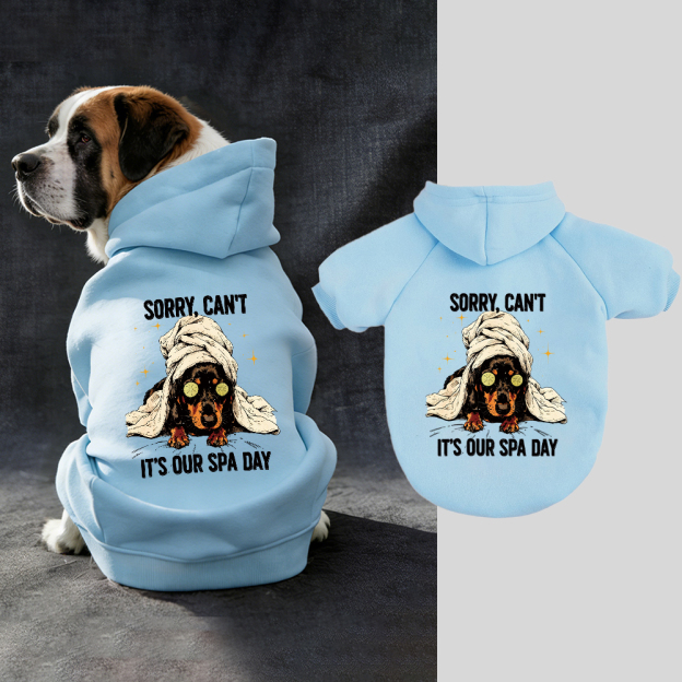 IT'S OUR SPA DAY Puppy Hoodie | BKPet339