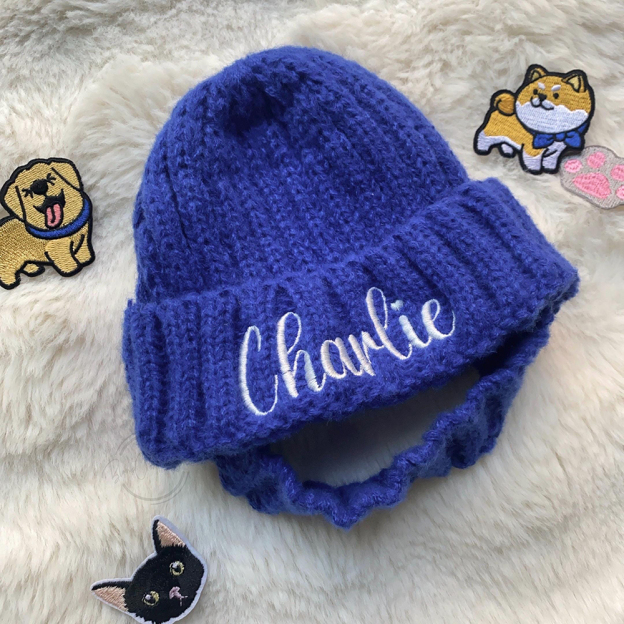 Personalized Embroidered Pet Knit Beanie | BKPet433