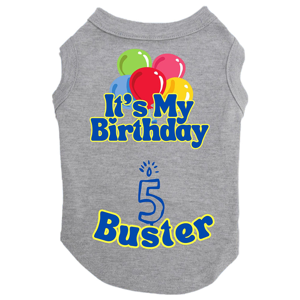 Personalized It’s My Birthday Pet Shirt | BKPet449