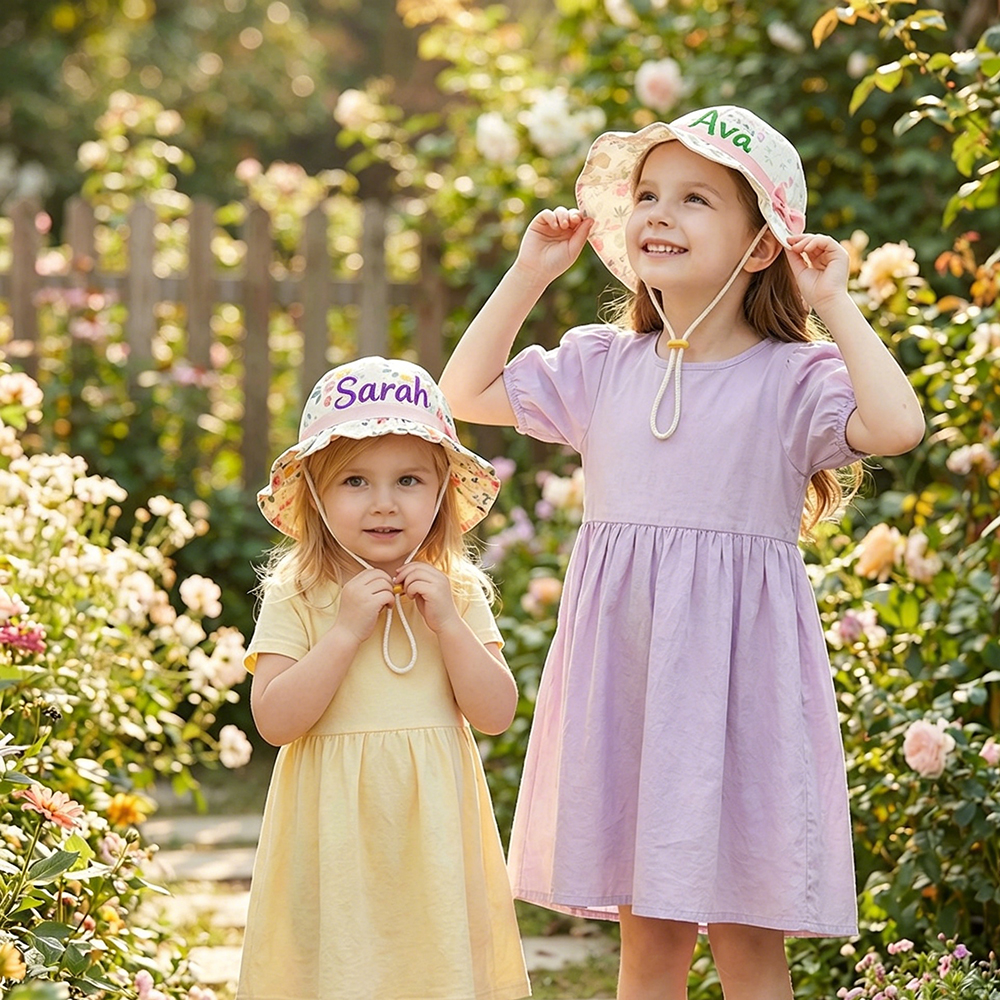 Personalized Embroidery Kids Bucket Hat | MNSummer15