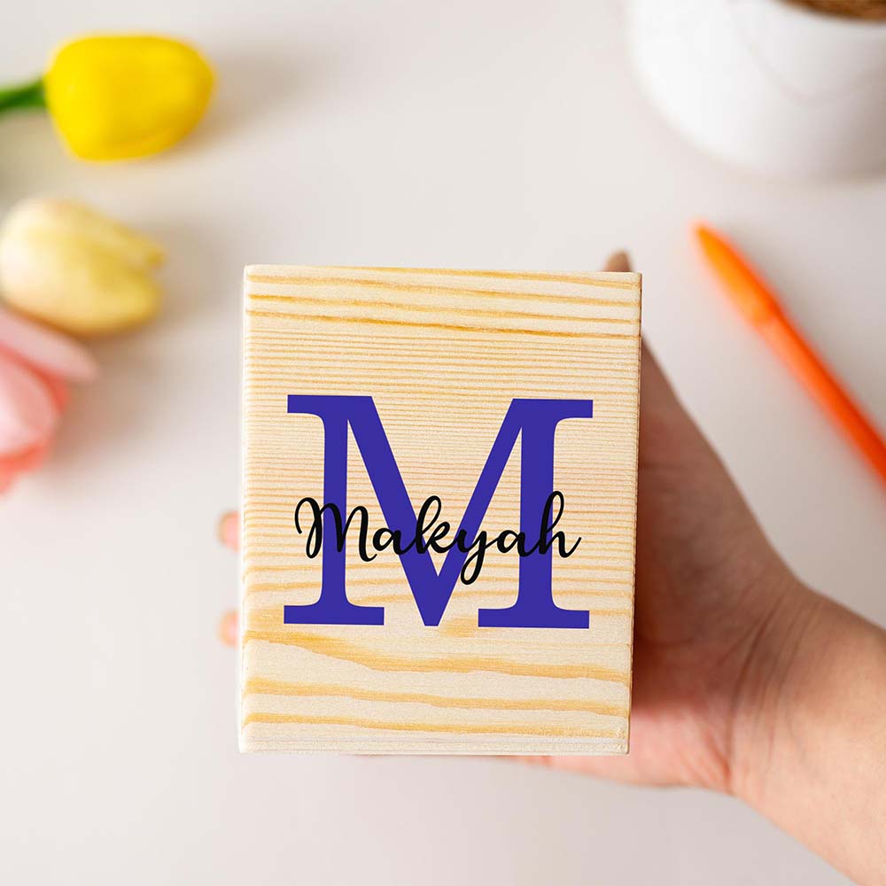Personalized Wooden Pencil Holder For Kids | MNKid05