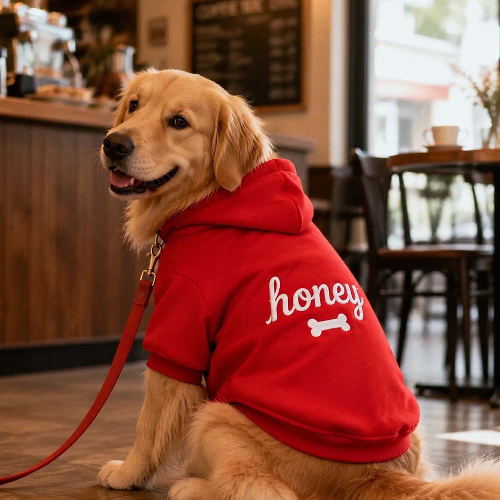 Personalized Embroidered Multicolor Dog Hoodie | MNCloth262