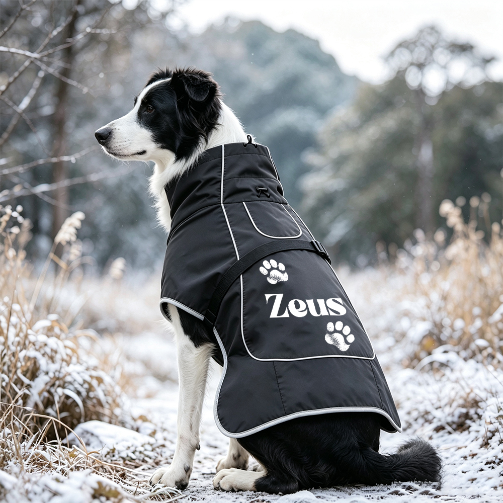 Personalized Pets Winter Warm Windproof Jacket | BKPet593