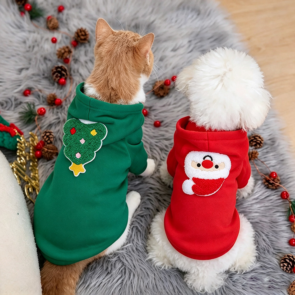 Personalized Embroidered Lovely Pet Christmas Hoodie | MCGift431