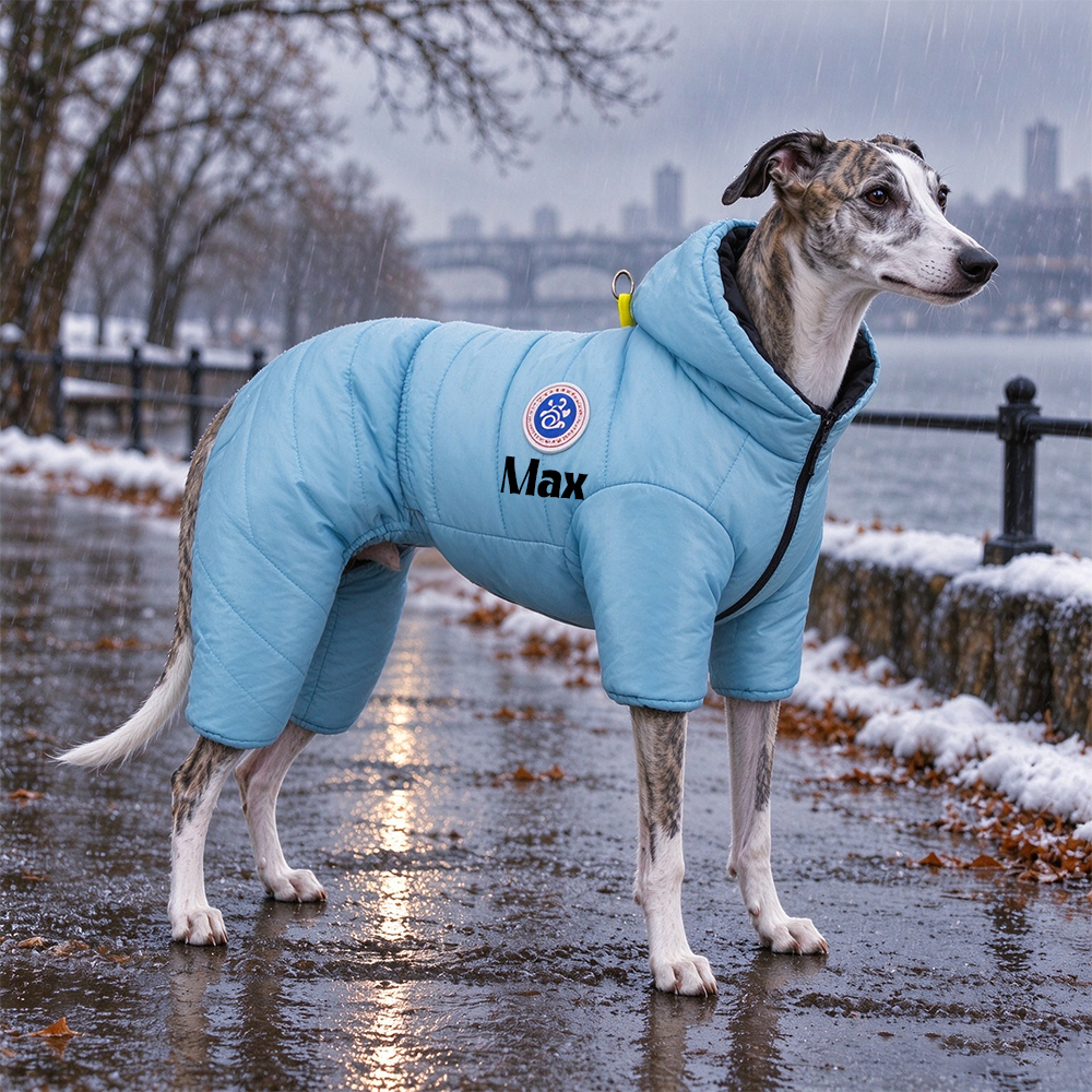 Personalized Pet Winter Warm Windproof Puffer Jacket | BKPet609