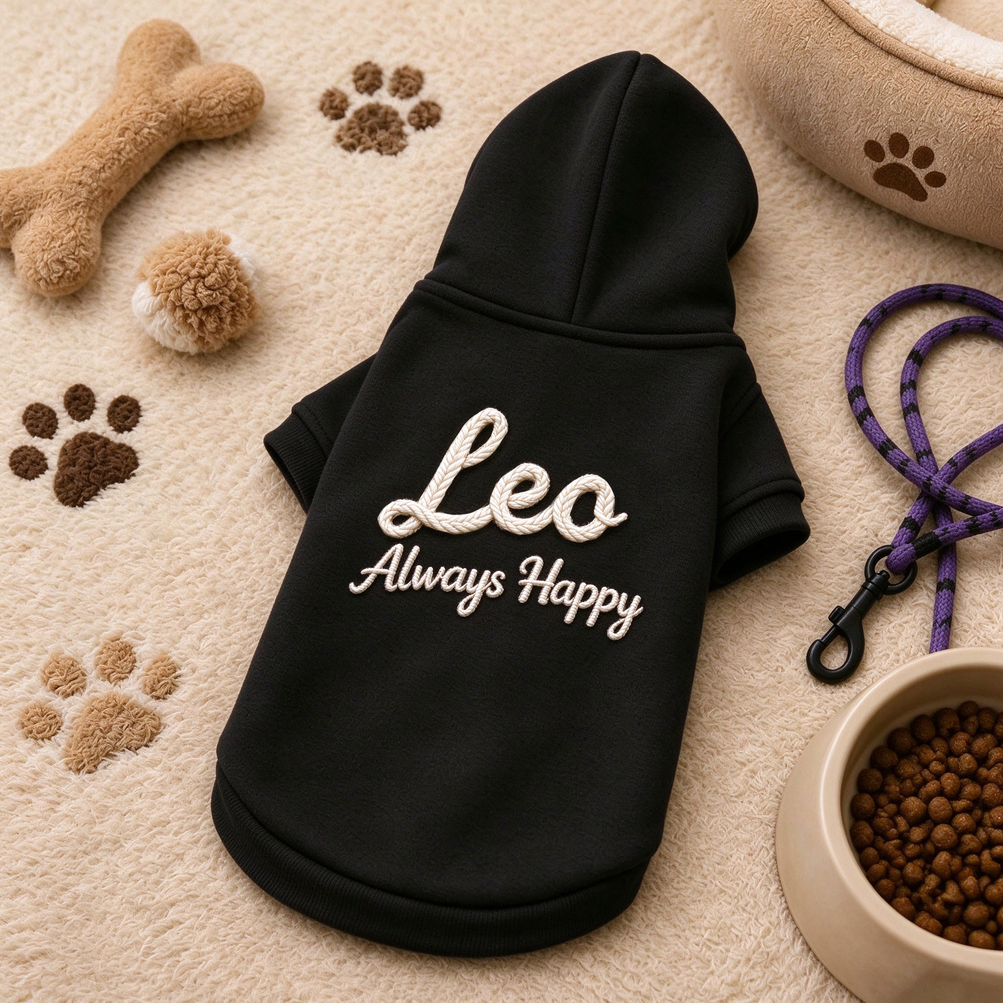 Personalized Hand Embroidered Pets Hoodie Sweatshirt | BKPet622