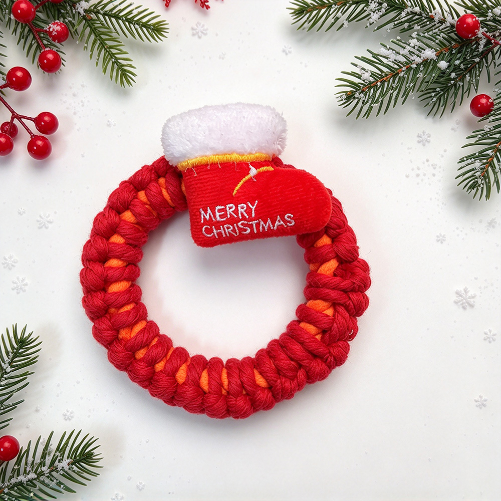 Christmas Rope Pet Knotted Chew Toy | MNToy29