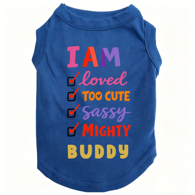 Personalized I AM Loved Checklist Pet Shirt | MNCloth208