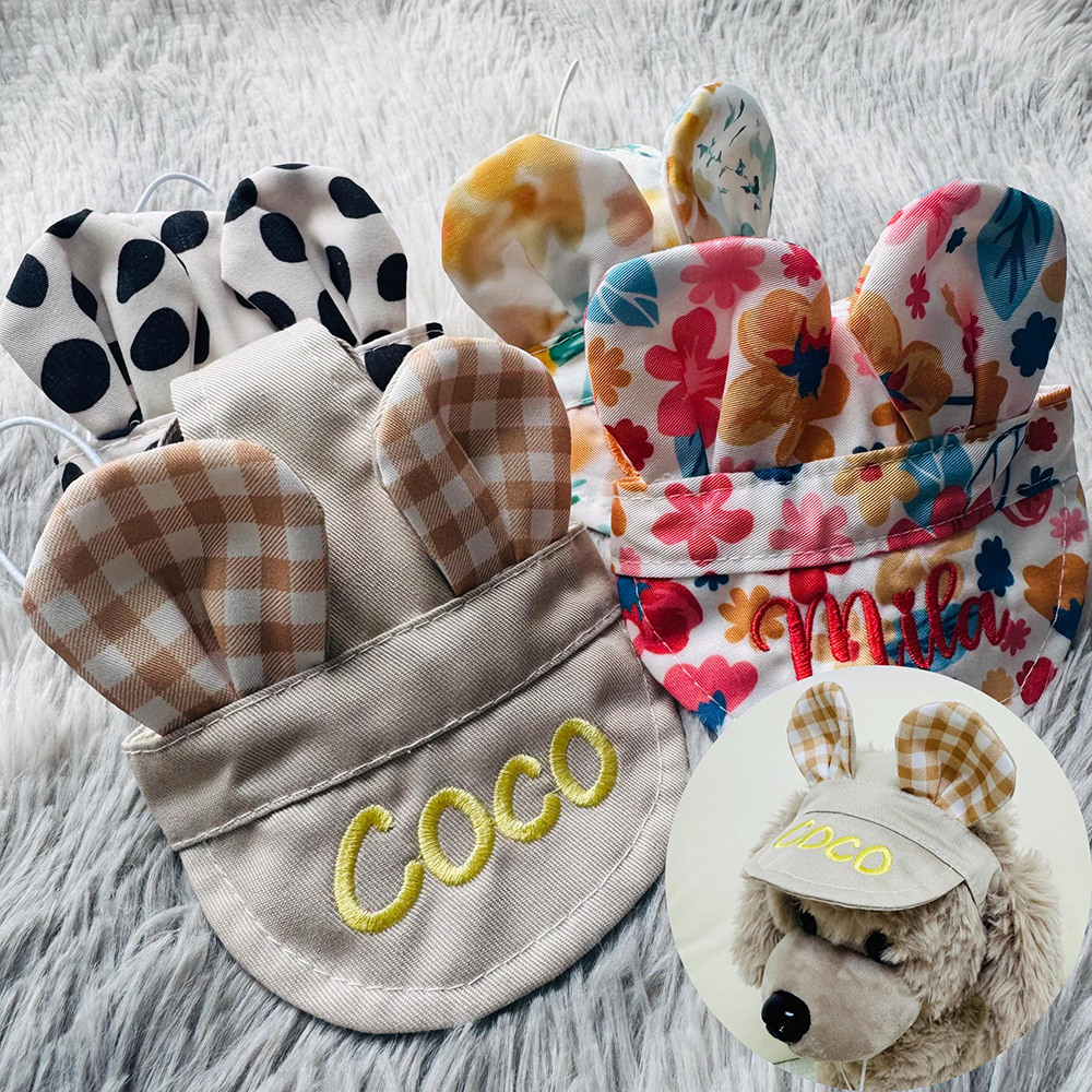 Personalized Embroidery Lovely Pet Hat with Ears | BKPet185