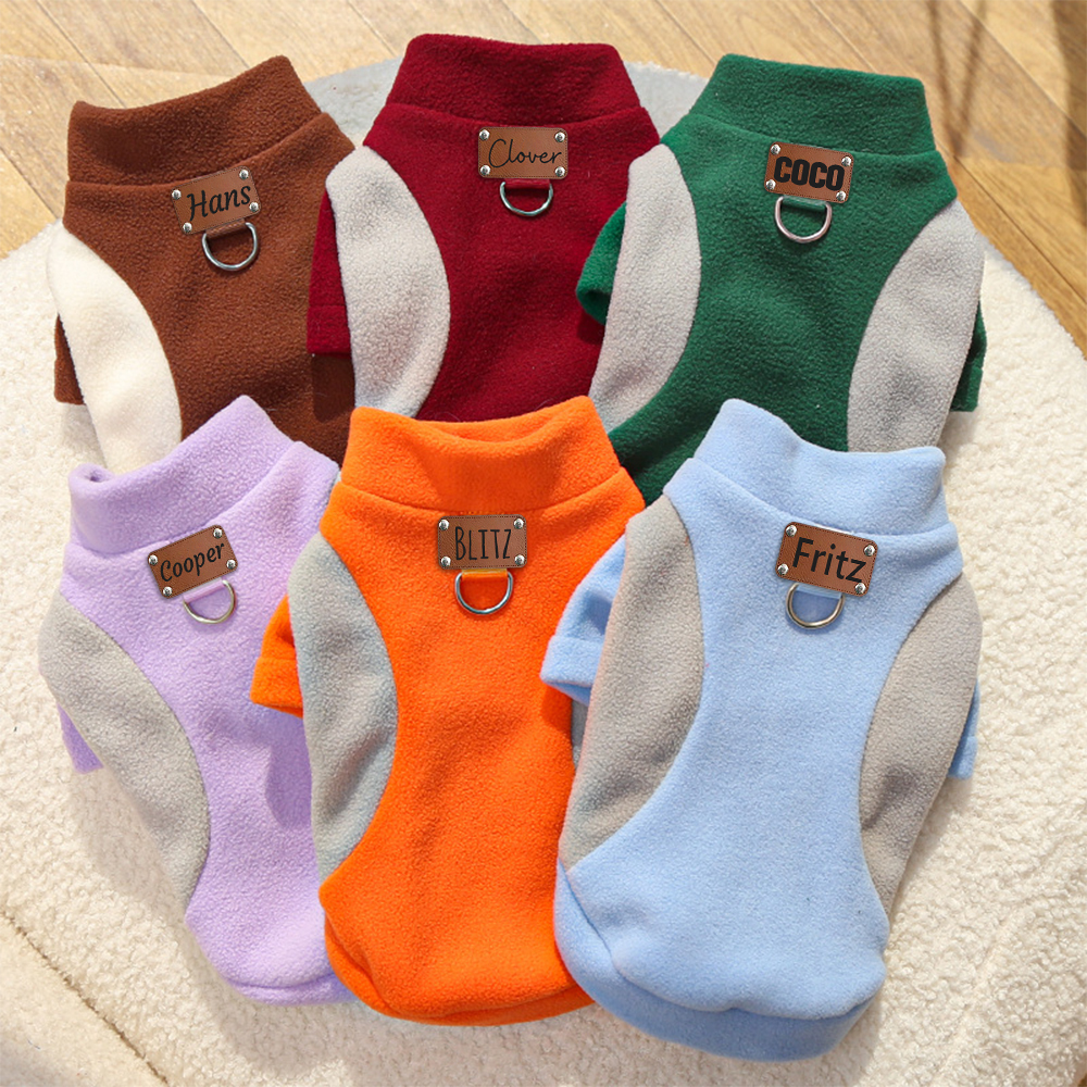 Personalized Leather Patch Pets Color Sweatshirts | BKPet225