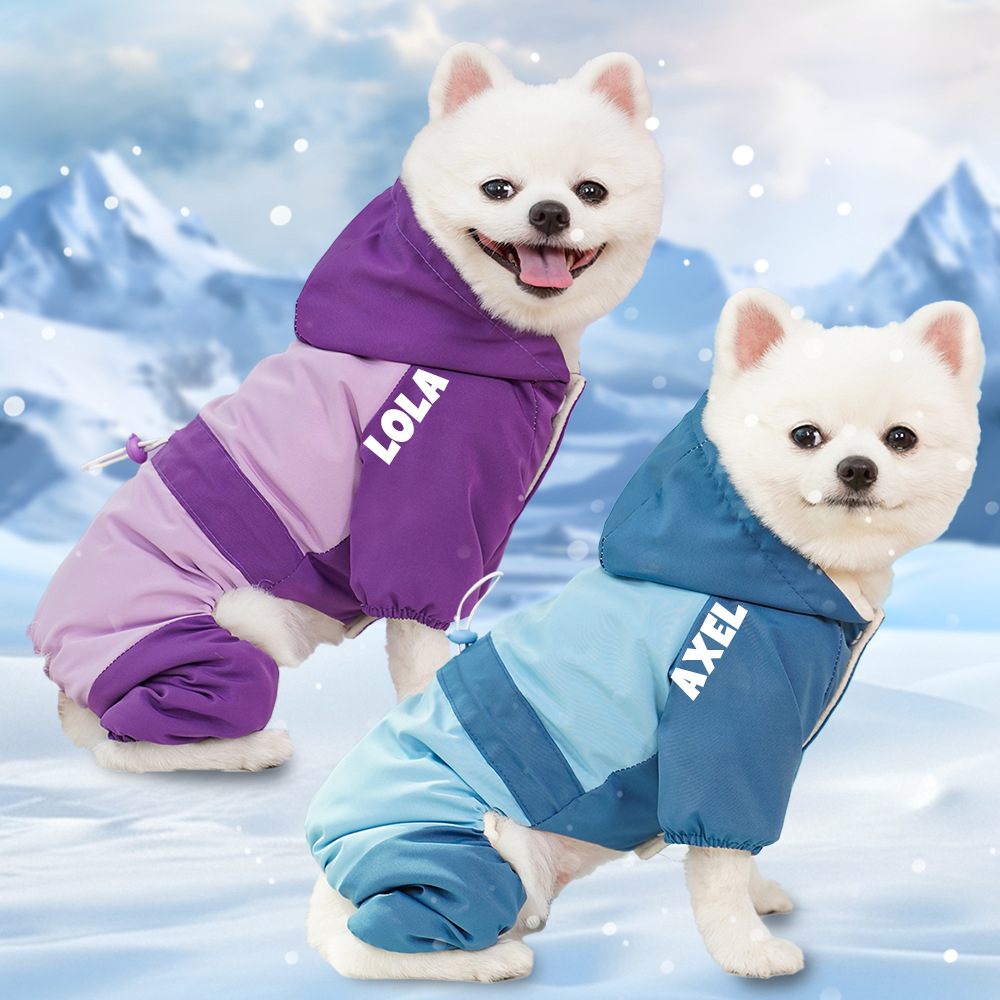 Personalized Pet Winter Waterproofer Warm Jacket | BKPet256