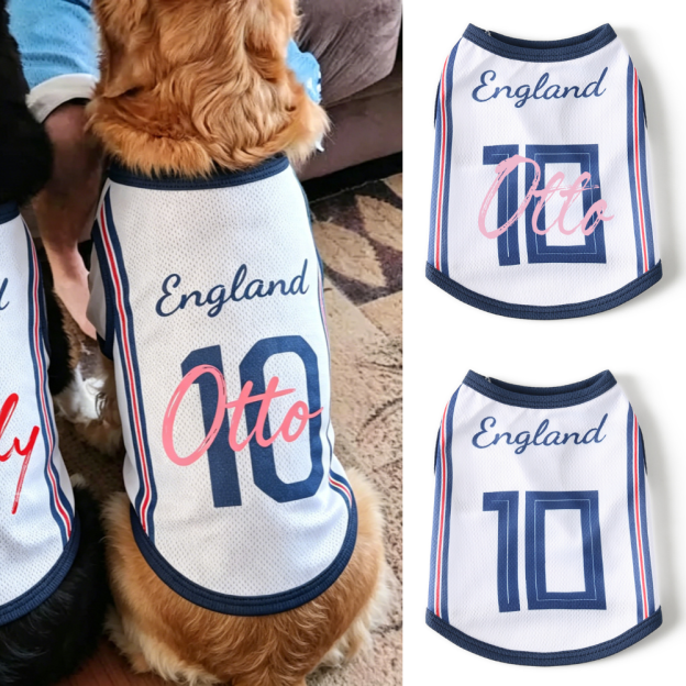 Personalized Dog & Cat Soccer Fan Sporty Vest | MNCloth216
