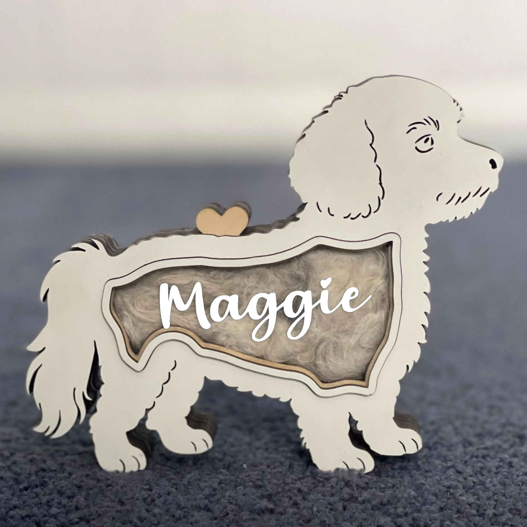 Personalized Pet Hair Memorial Box | BKPet196