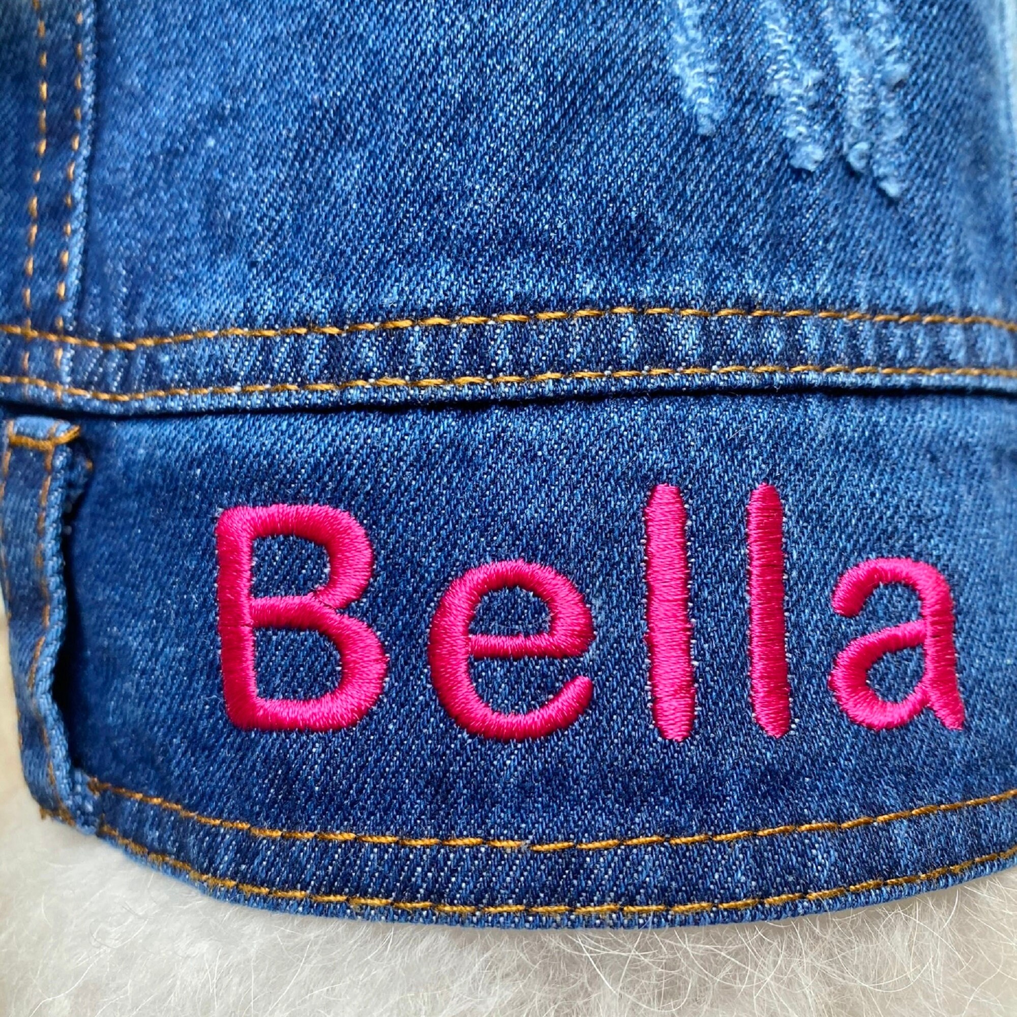 Personalized Embroidered  Pets Denim Jacket | BKPet54