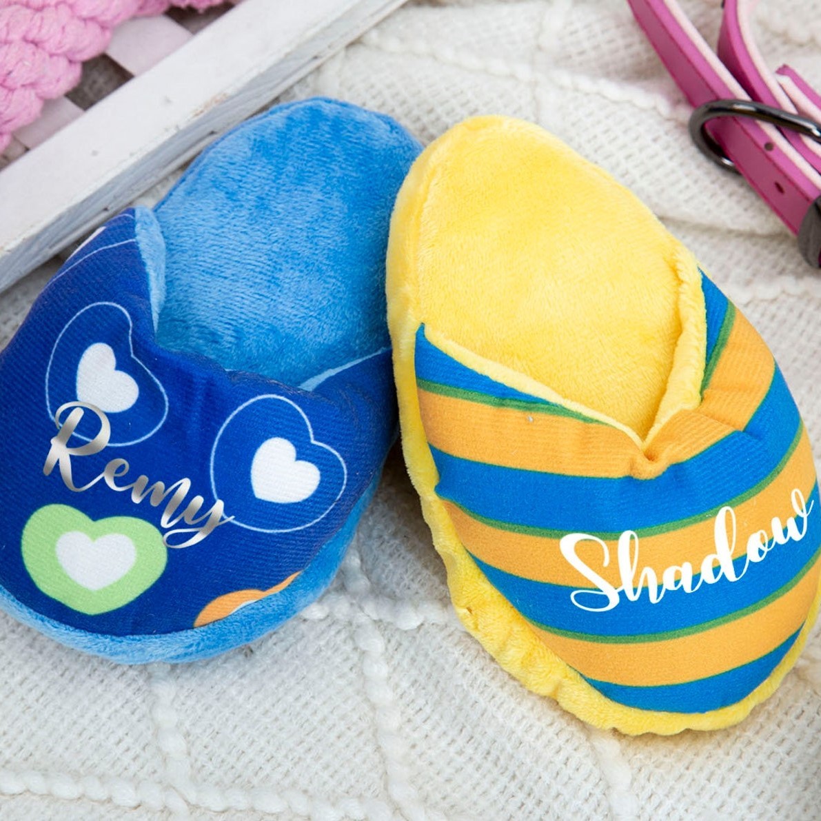 Personalized Dog Squeaky Slipper Toy | CWPet25