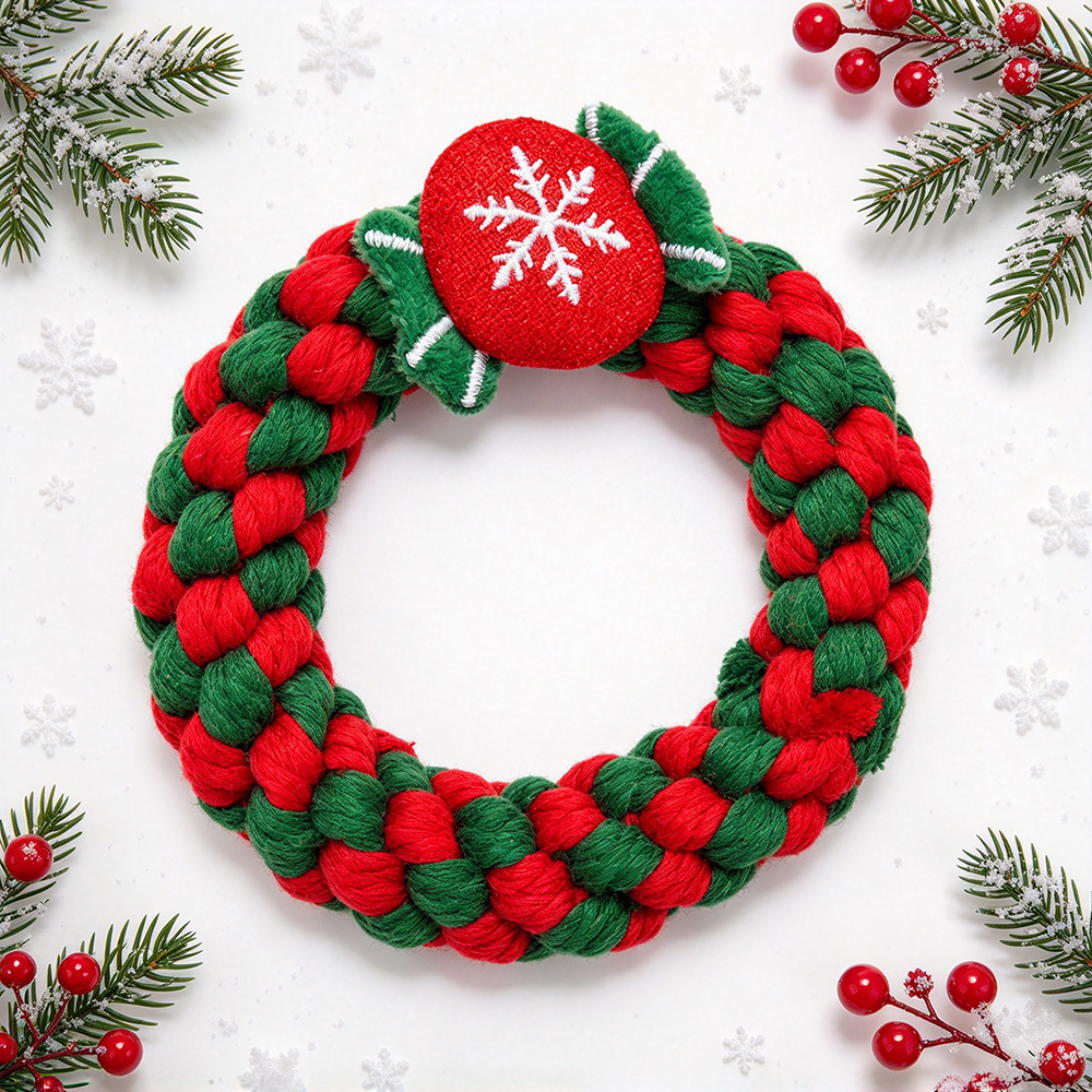 Christmas Rope Pet Knotted Chew Toy | MNToy29