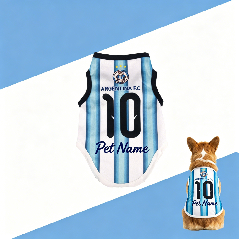Personalized Dog & Cat Soccer Fan Sporty Vest | MNCloth214