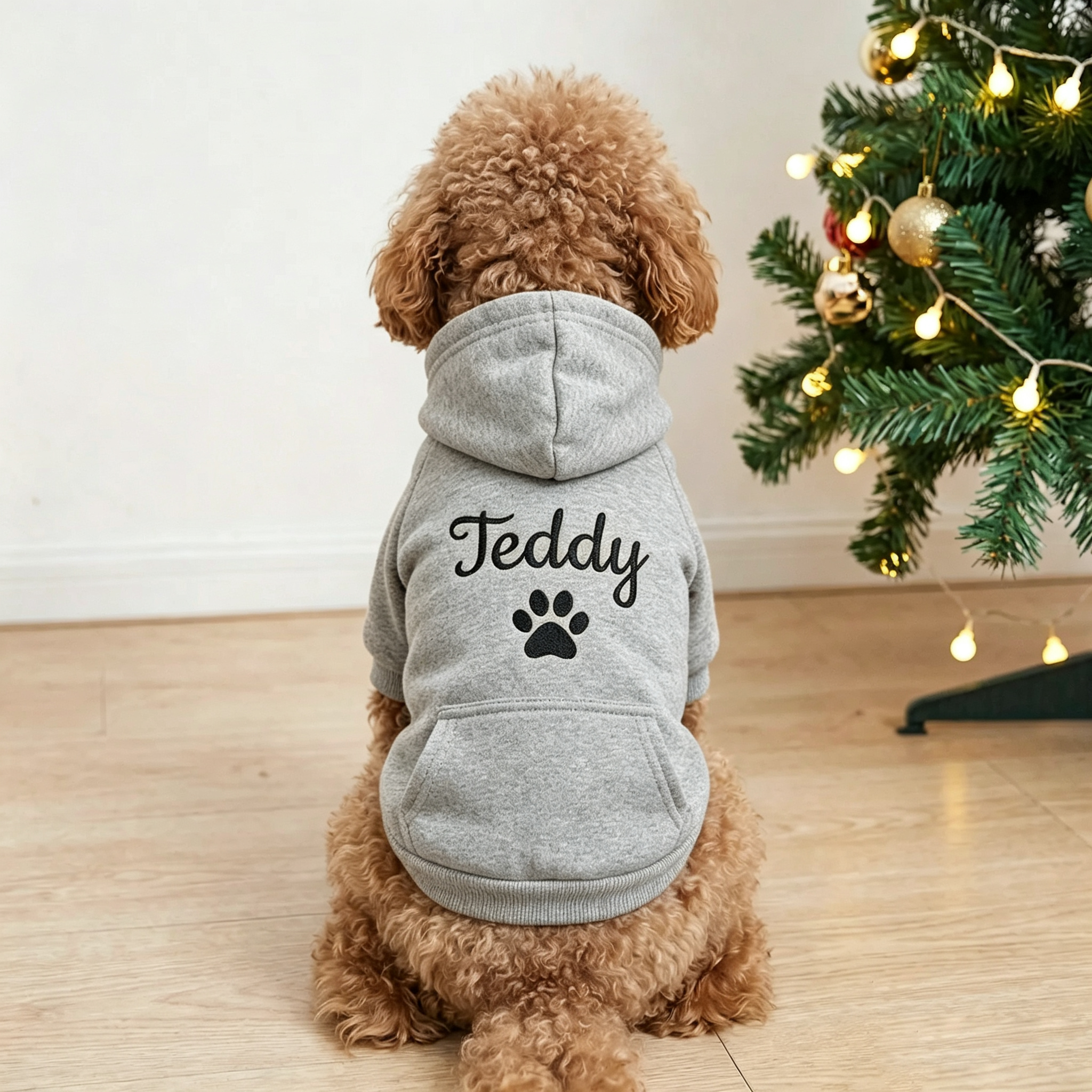 Personalized Embroidered Pet Name Hoodies | MNCloth239