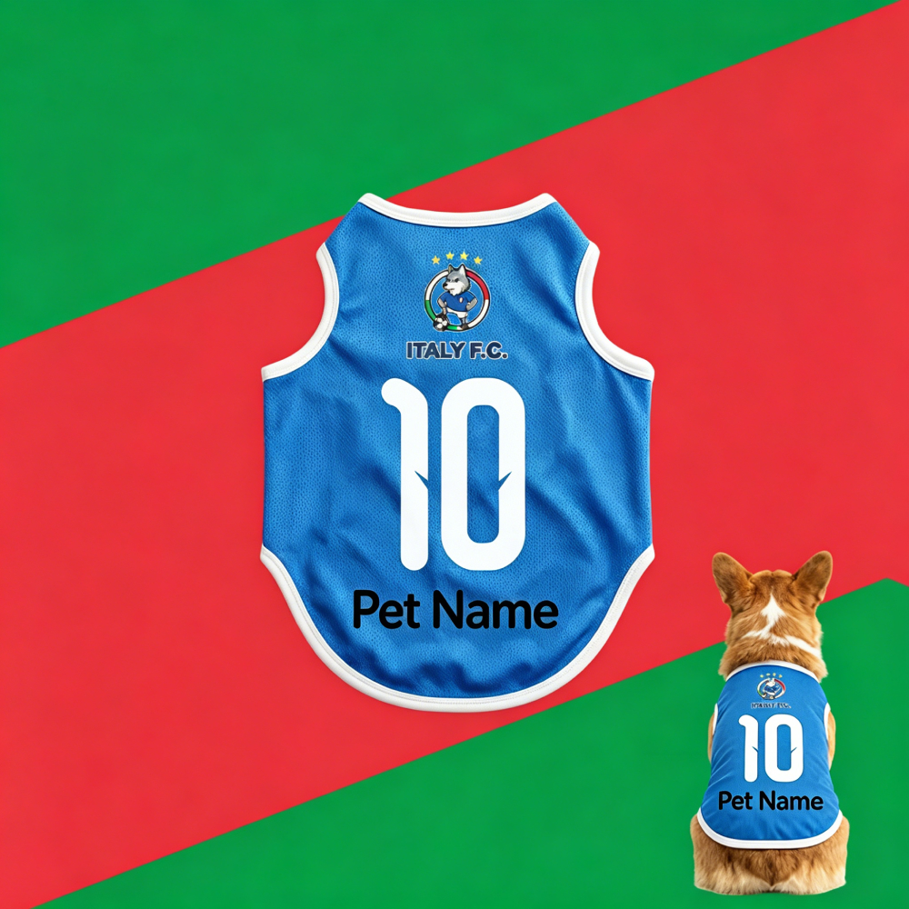 Personalized Dog & Cat Soccer Fan Sporty Vest | MNCloth214