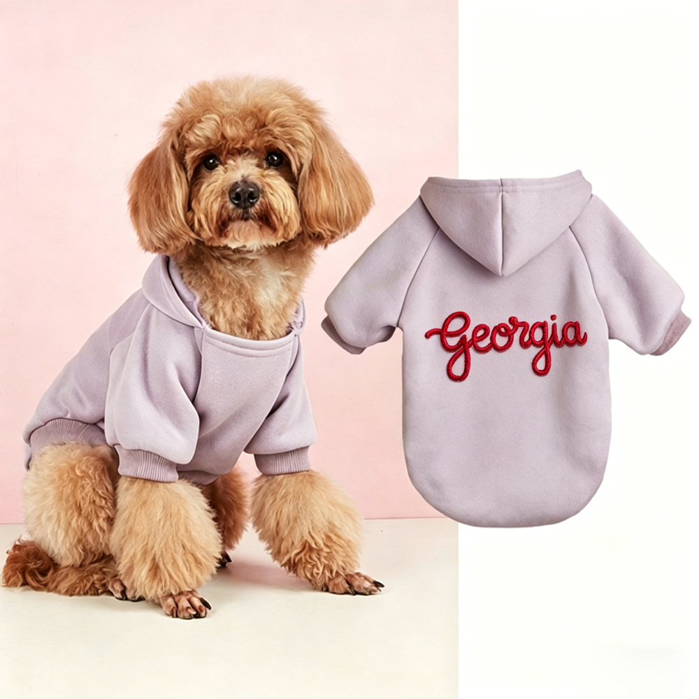 Personalized Cozy Season Warm Puppy Hoodie | MNCloth210