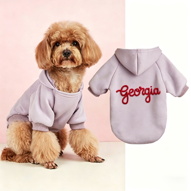 Personalized Cozy Season Warm Puppy Hoodie | MNCloth210