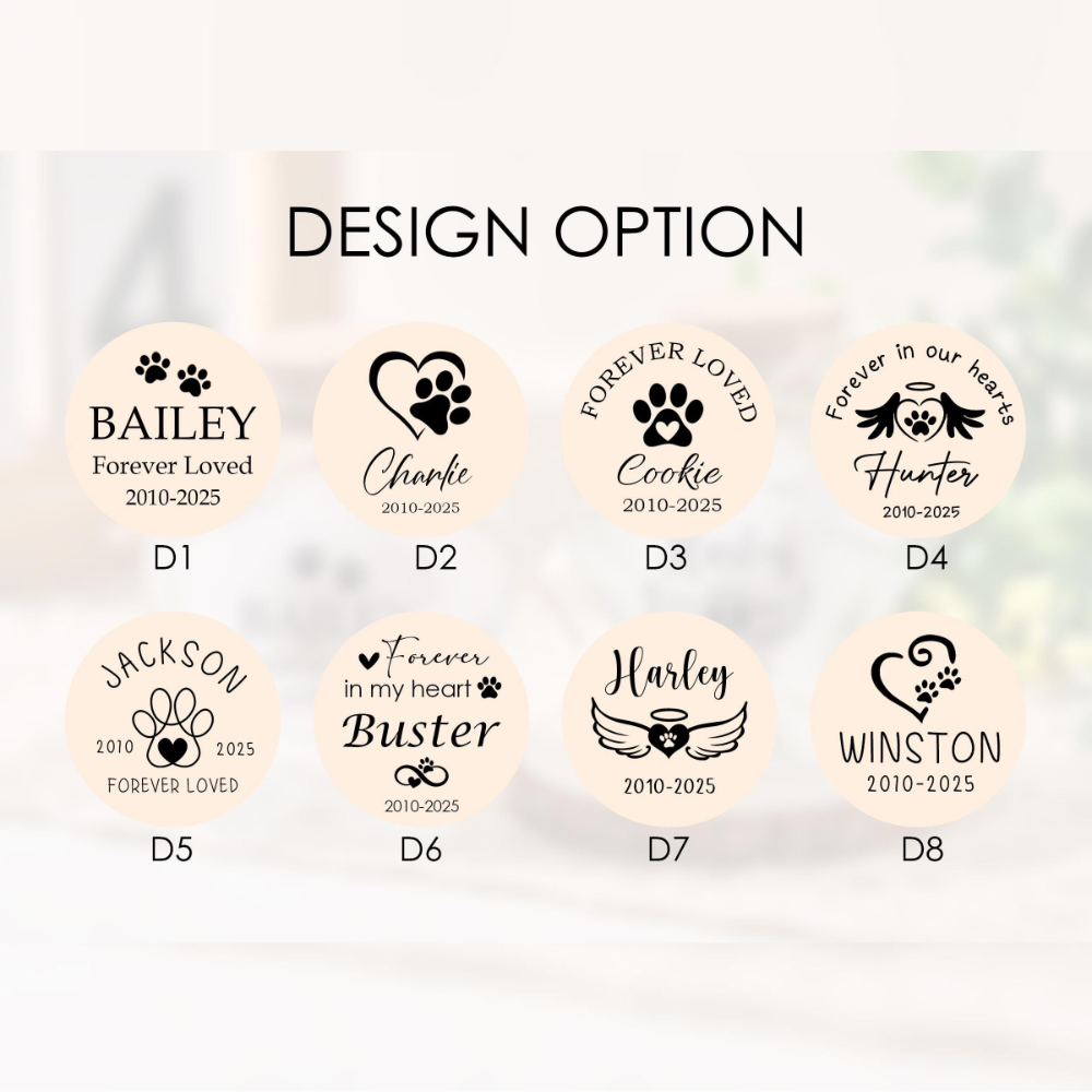 Personalized Pet Hair Memorial Keepsake Jar | BKPet305