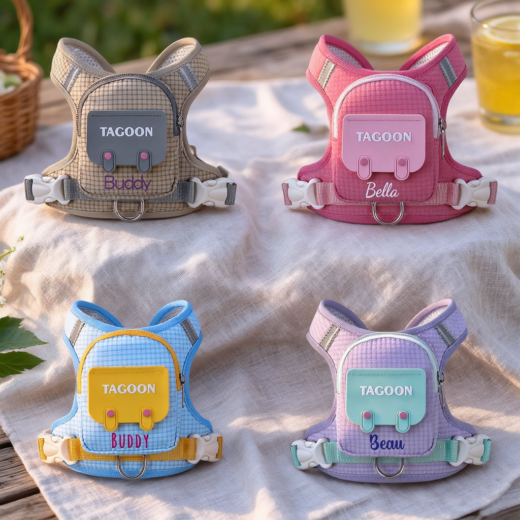 Personalized Cute Mini Backpack Dog Harness | MNAccs113