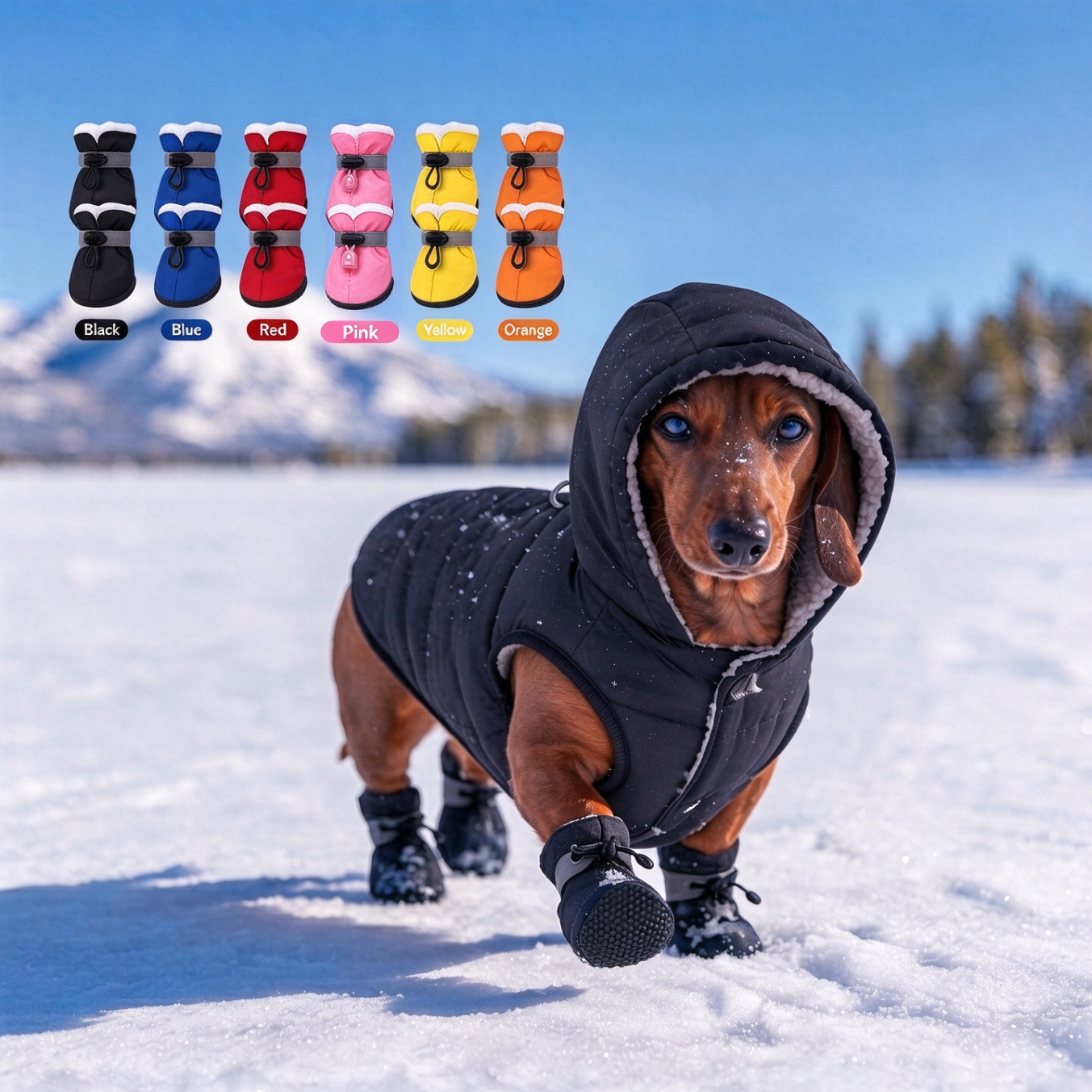Dog Boots Reflective Shoes Summer Winter Dog Booties | MNAccs126