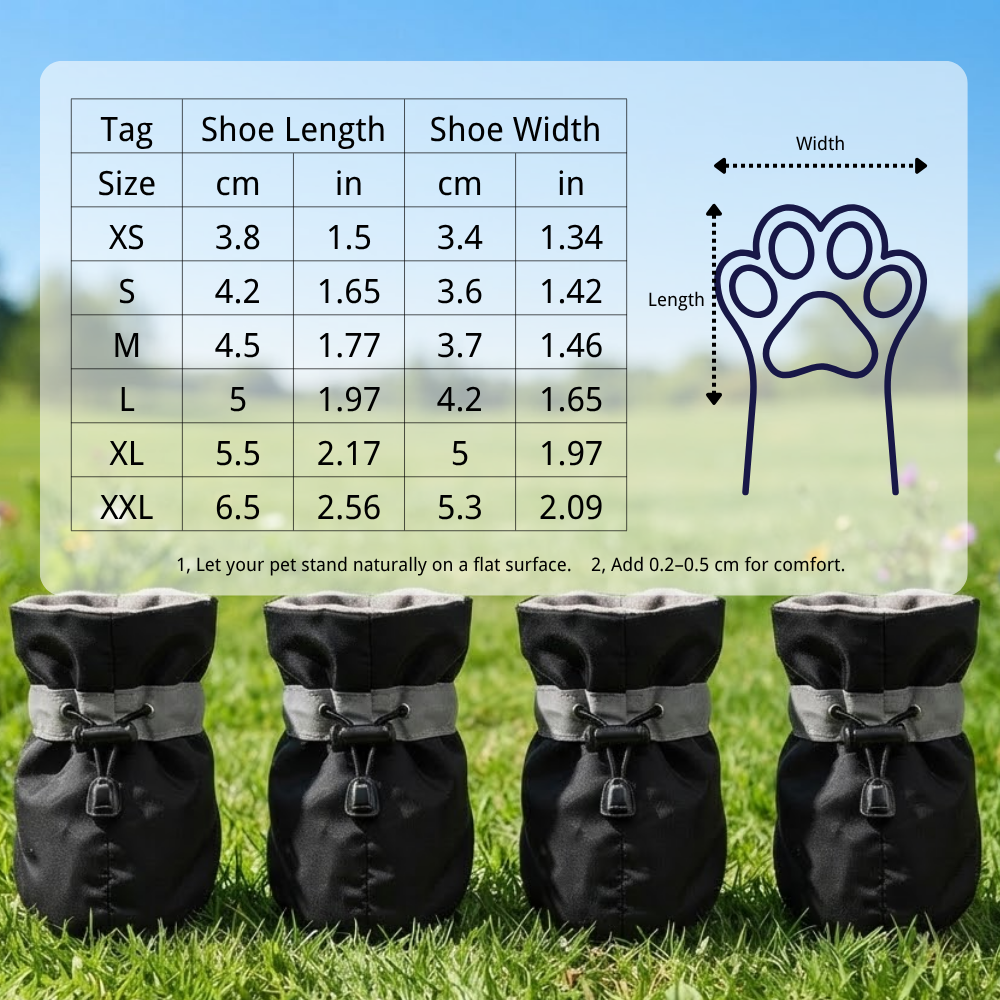 Dog Boots Reflective Shoes Summer Winter Dog Booties | MNAccs126