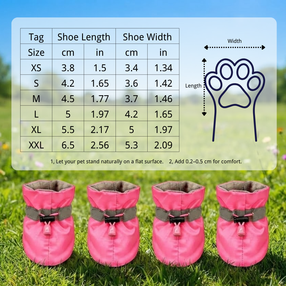 Dog Boots Reflective Shoes Summer Winter Dog Booties | MNAccs126