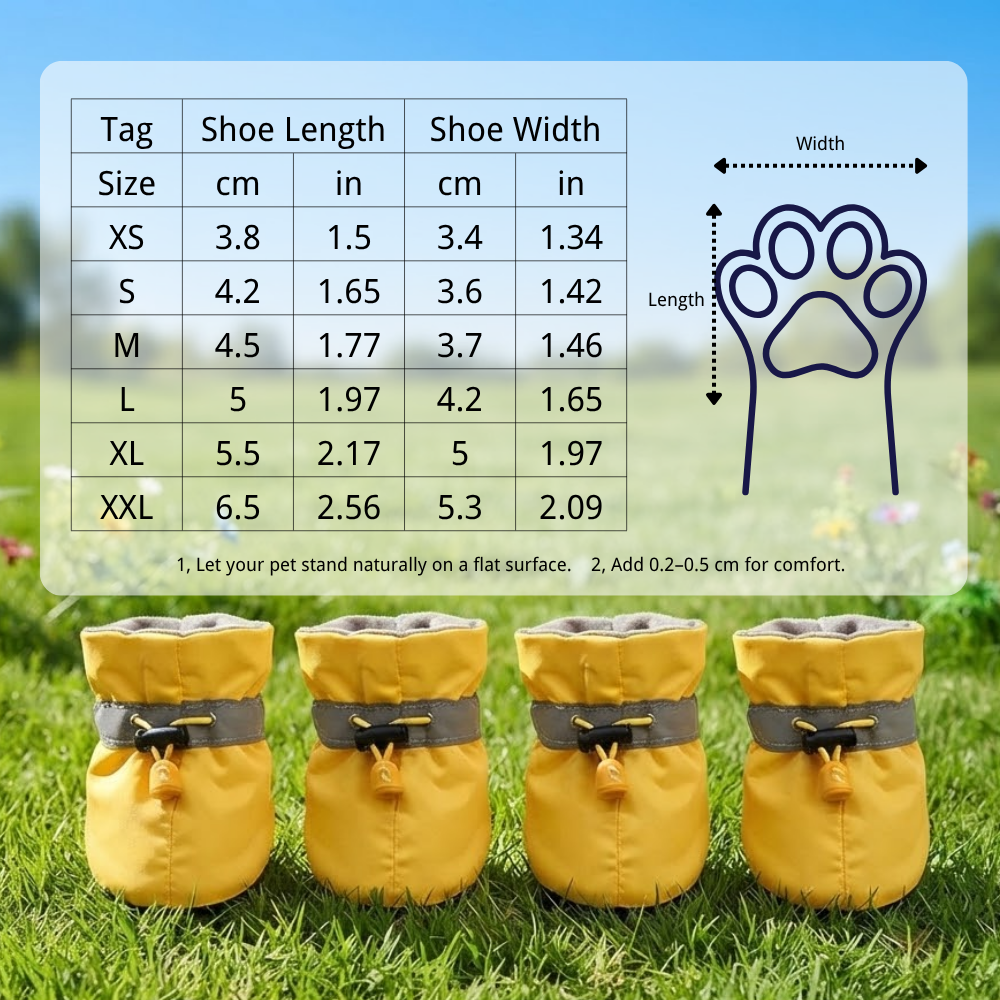 Dog Boots Reflective Shoes Summer Winter Dog Booties | MNAccs126