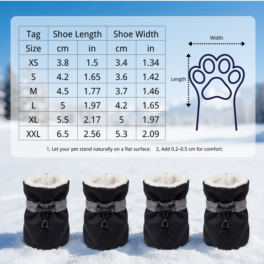 Dog Boots Reflective Shoes Summer Winter Dog Booties | MNAccs126