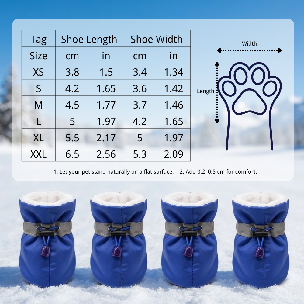 Dog Boots Reflective Shoes Summer Winter Dog Booties | MNAccs126