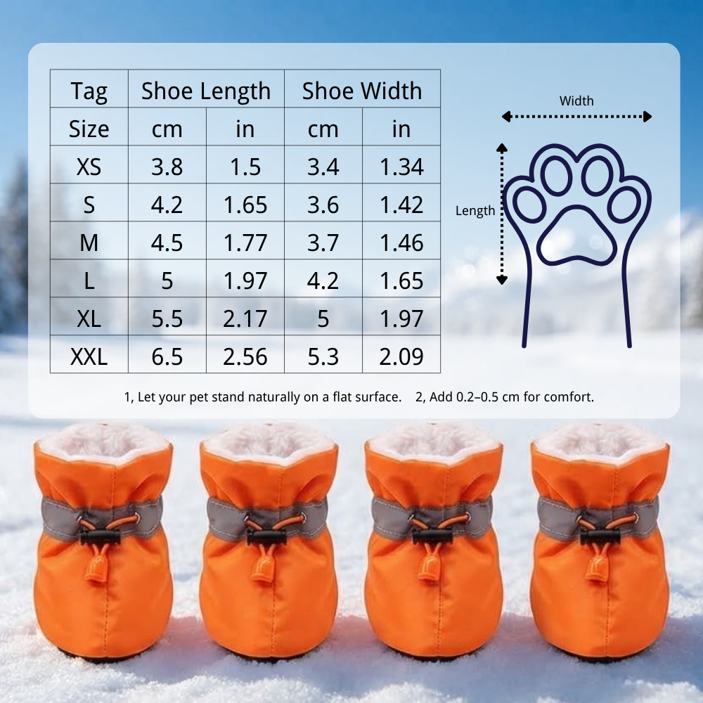 Dog Boots Reflective Shoes Summer Winter Dog Booties | MNAccs126