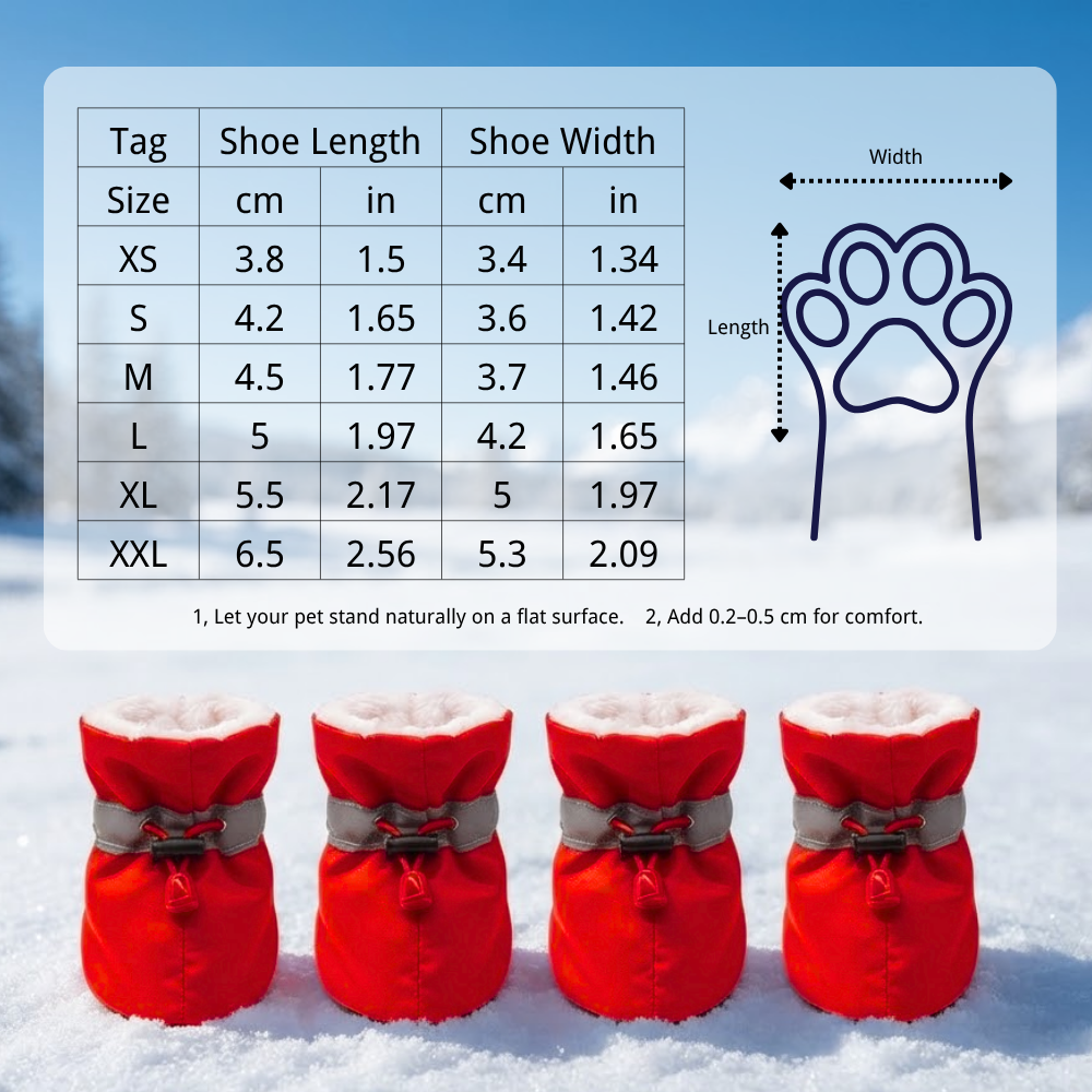 Dog Boots Reflective Shoes Summer Winter Dog Booties | MNAccs126