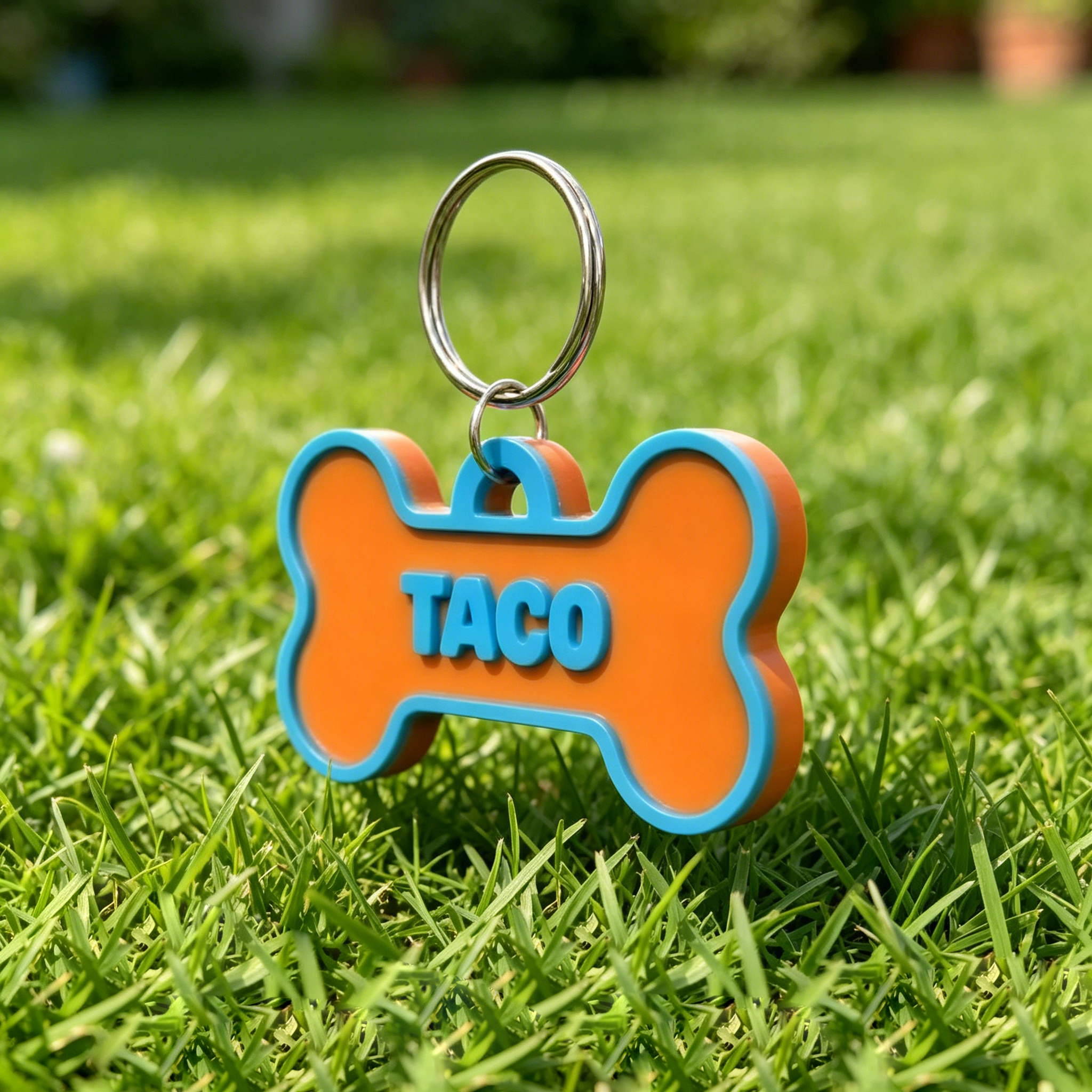Personalized 3D Printed Bone-Shaped Dog ID Tag | MNAccs54