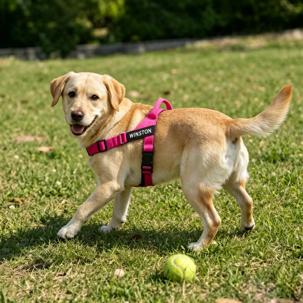 Personalized Embroidered Dog Harness & Leash Set | MNAccs80