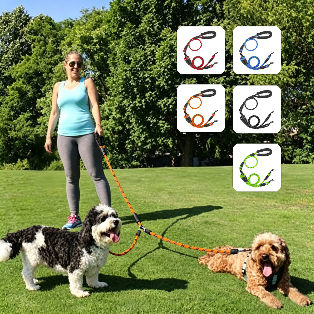 Double Dog Leash Tangle Free for Two Dogs | MNAccs90
