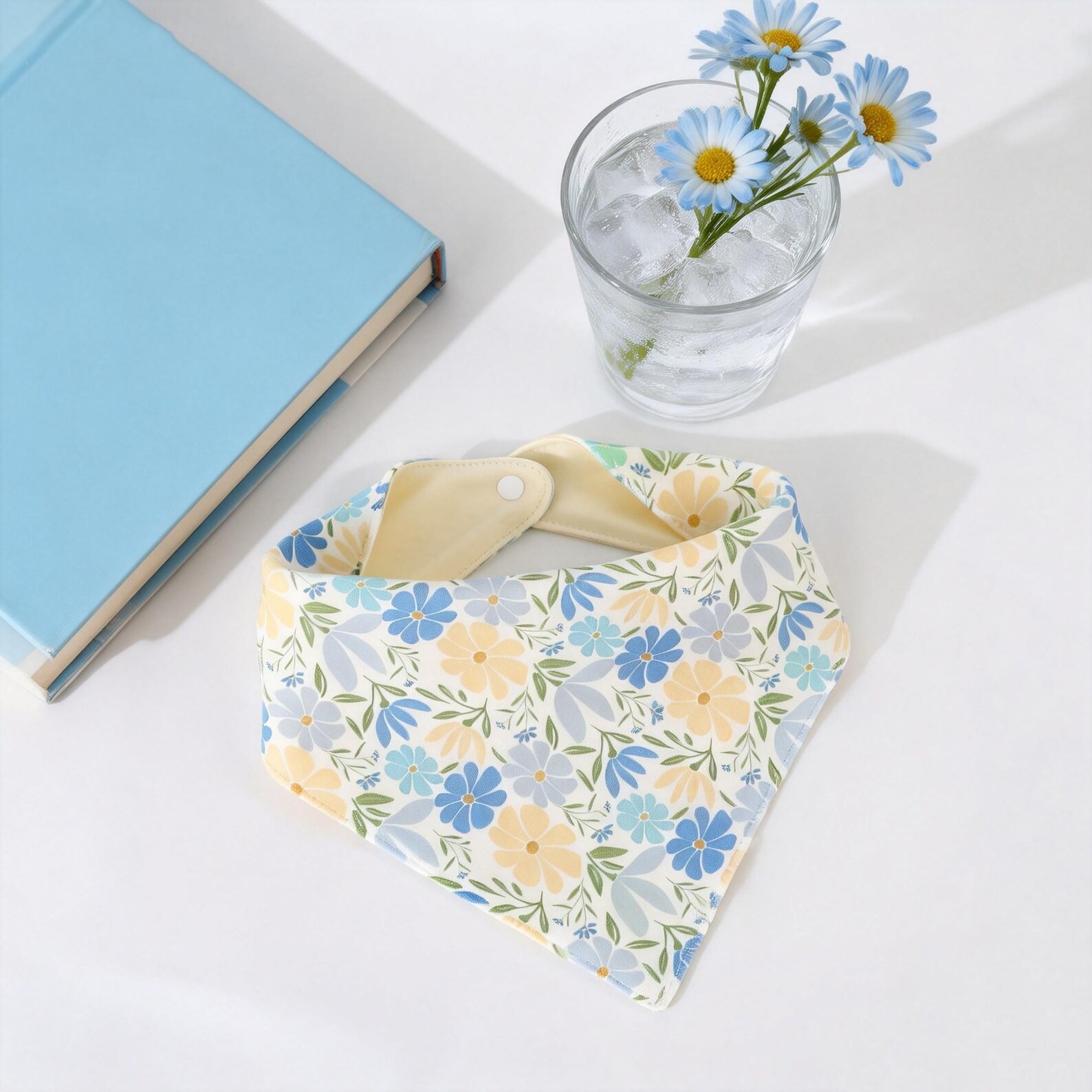 Personalized Embroidered Floral Pet Bandana for Dogs & Cats | MNAccs95
