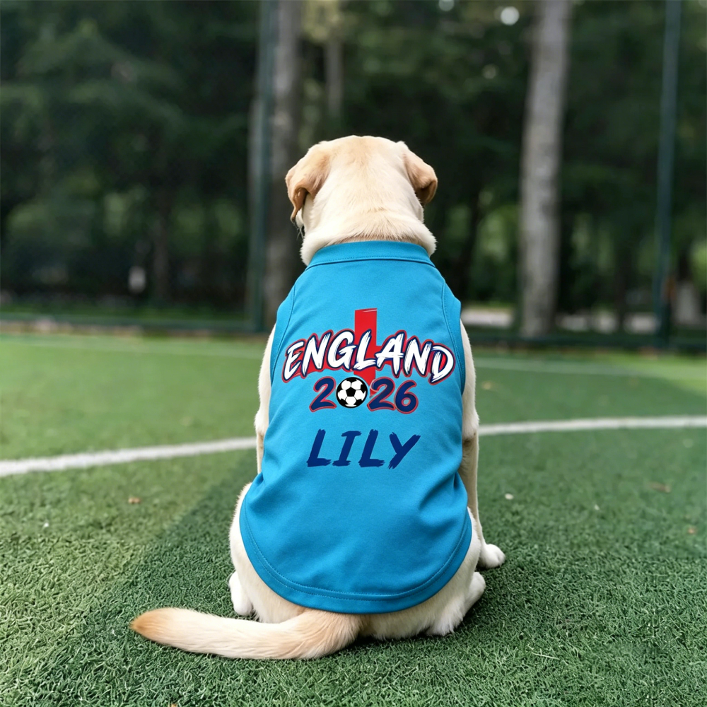 Personalized Dog Soccer 2026 Flat Dog Tank Top | MNCloth213
