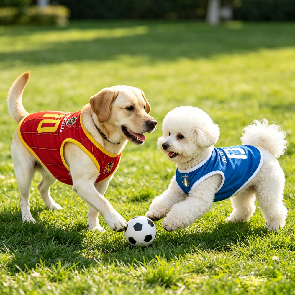 Personalized Dog & Cat Soccer Fan Sporty Vest | MNCloth214