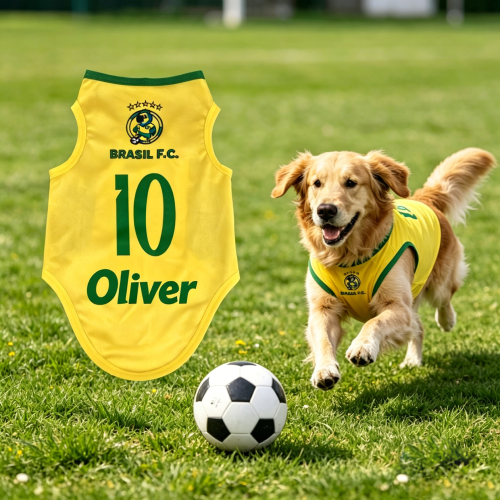 Personalized Dog & Cat Soccer Fan Sporty Vest | MNCloth214