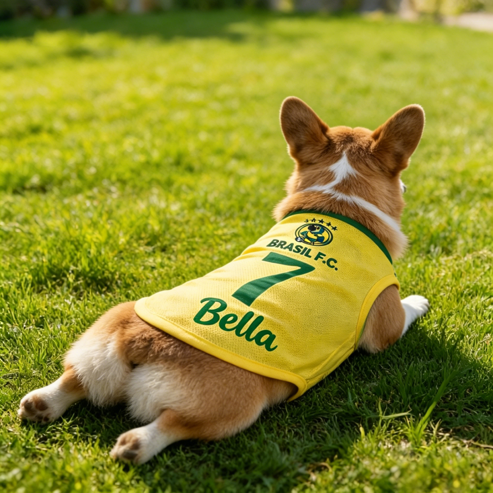 Personalized Dog & Cat Soccer Fan Sporty Vest | MNCloth214