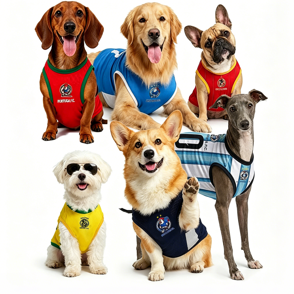 Personalized Dog & Cat Soccer Fan Sporty Vest | MNCloth214
