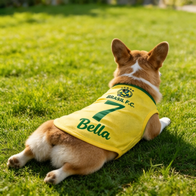 Personalized Dog & Cat Soccer Fan Sporty Vest | MNCloth214