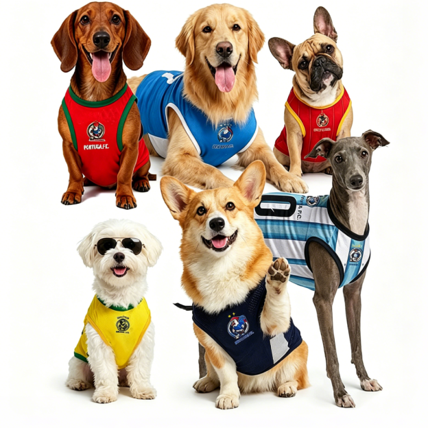 Personalized Dog & Cat Soccer Fan Sporty Vest | MNCloth214