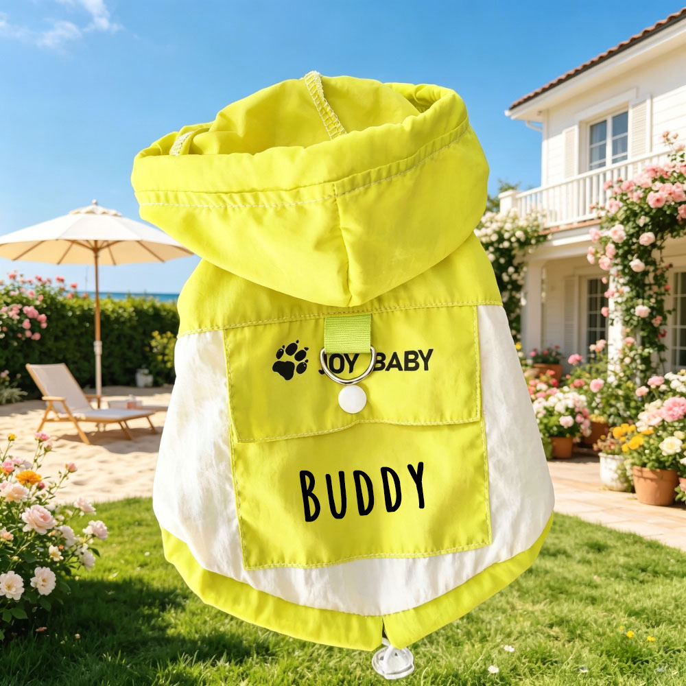 Personalized Dog Summer UV-Protective Lightweight Hooded Sun Shirt | MNCloth215