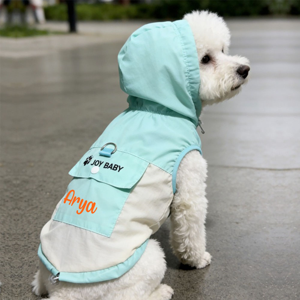Personalized Dog Summer UV-Protective Lightweight Hooded Sun Shirt | MNCloth215