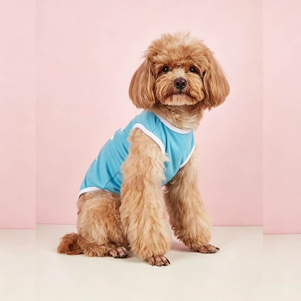 Personalized Smiling Face Slogan Pet Tank Top | MNCloth232