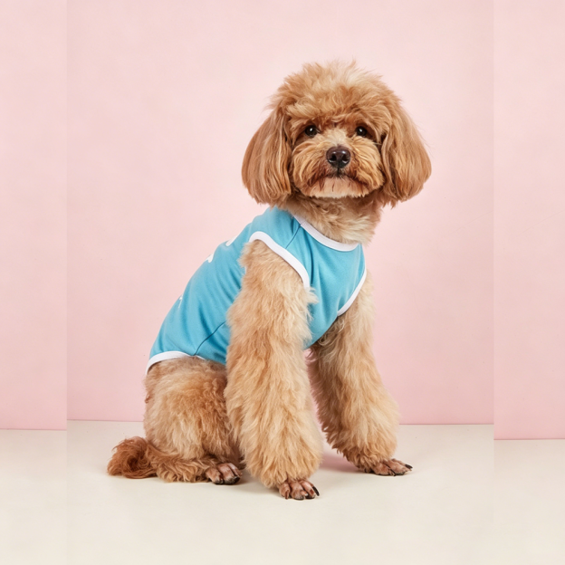 Personalized Smiling Face Slogan Pet Tank Top | MNCloth232